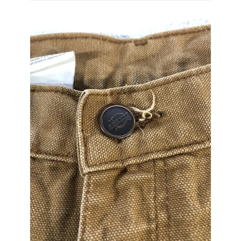 Dickies Carpenter Pants Mens‎ 42x30 Brown Excellent Duck Canvas Utility Workwear